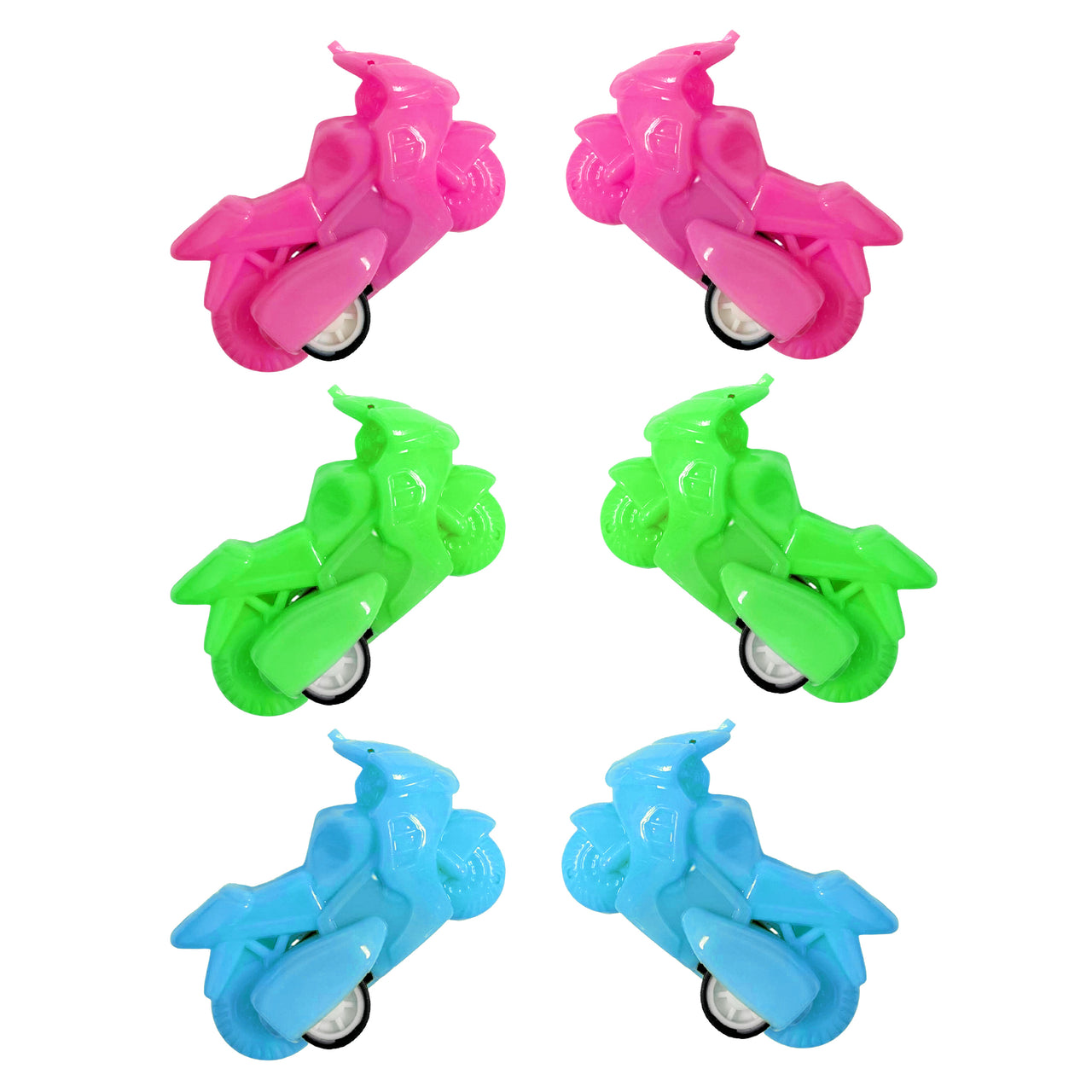 6 Pcs. Pull Back Motorcycles (24 Packs)