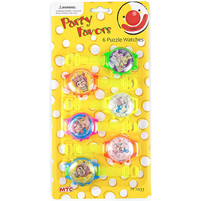 6 Pcs. Puzzle Watches (24 Packs)