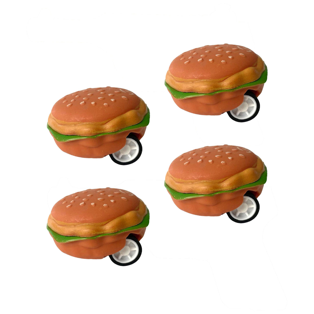 4 Pcs. Pull Back Hamburger (24 Packs)