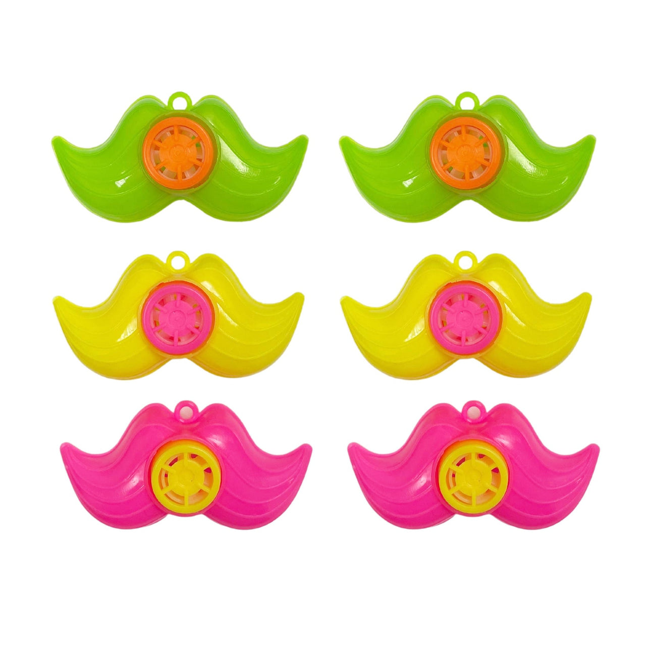 6 Pcs. Moustache Siren Whistles (24 Packs)