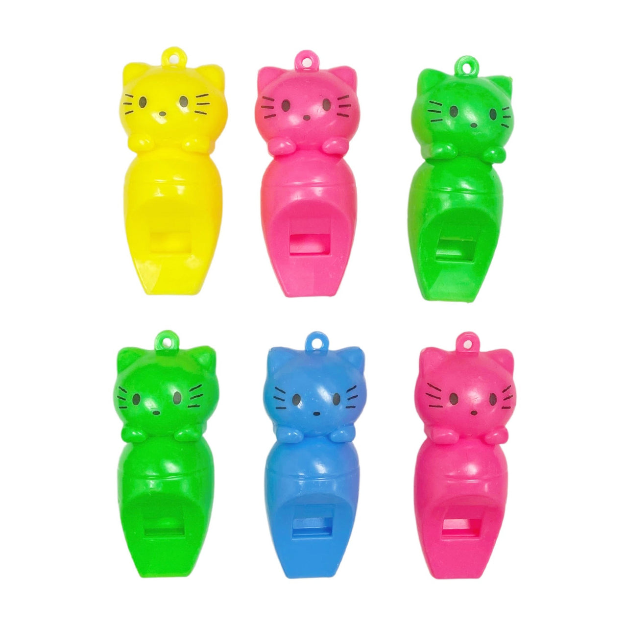 6 Pcs. Cutie Kitty Whistles (24 Packs)