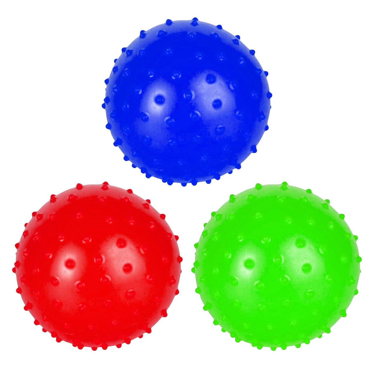 3 Pcs. 4” Inflatable Spike Ball  - Assorted (24 Packs)
