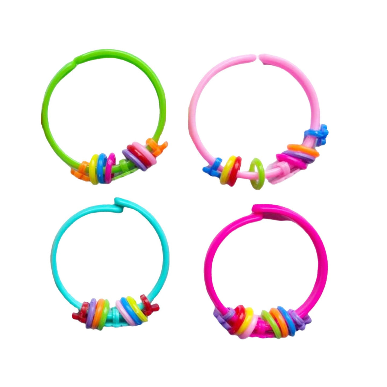 4 Pcs. Charm Bracelets  - Assorted (24 Packs)
