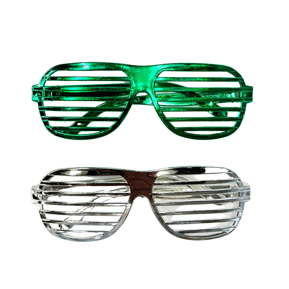 2 Pcs. Shiny Shutter Glasses  - Assorted (24 Packs)