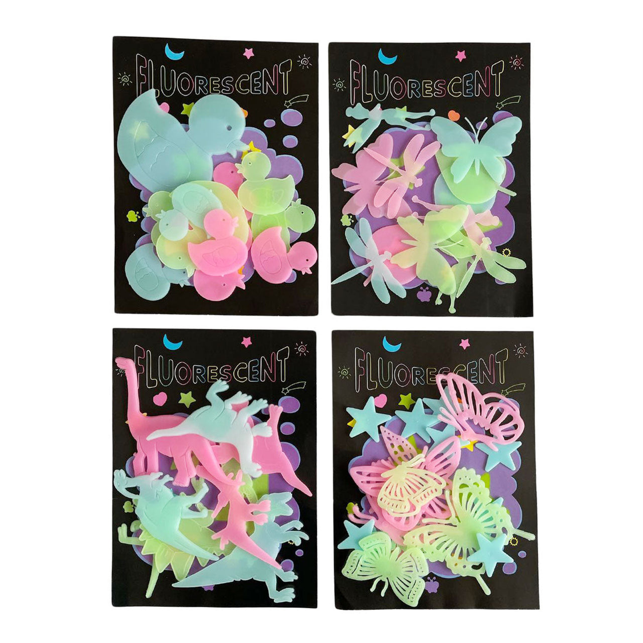 Glow In The Dark Colorful (24 Packs)