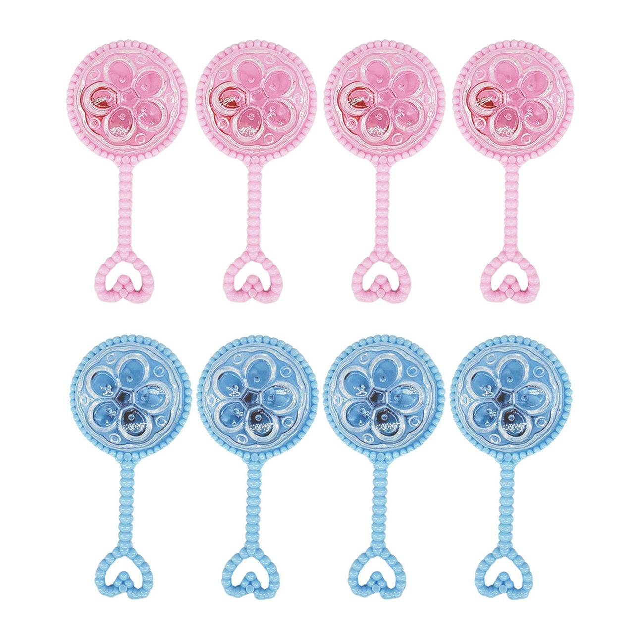 4 Pcs. Baby Rattles - Pink Blue (24 Packs)