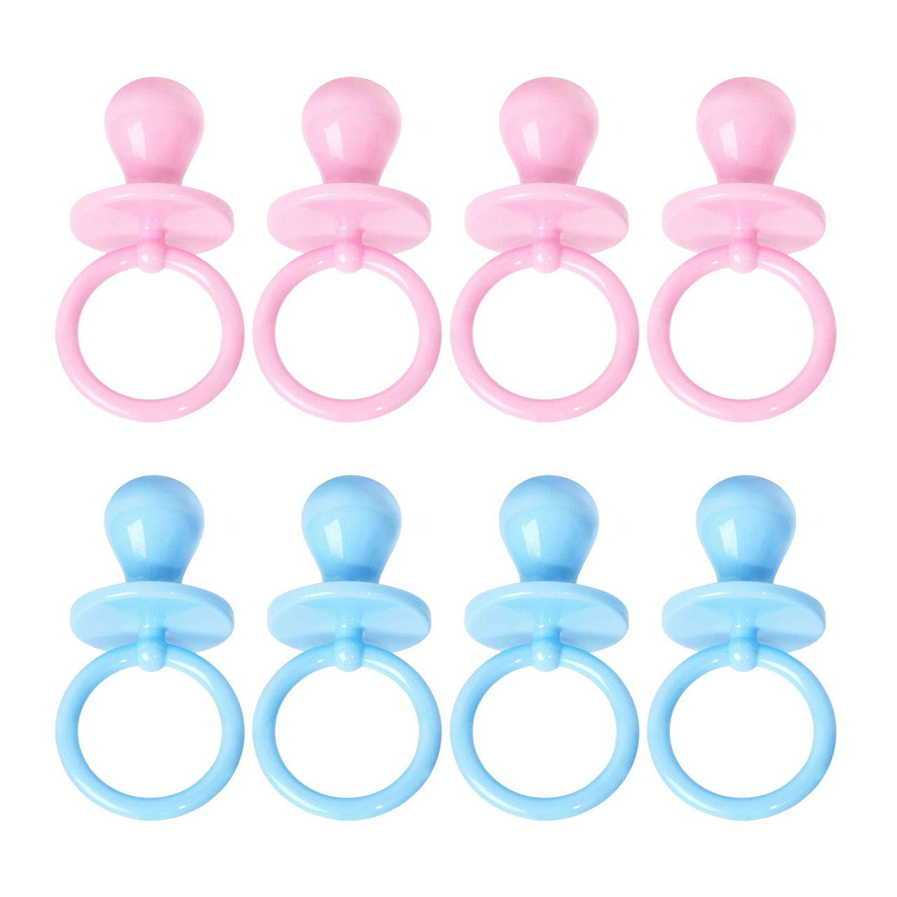 4 Pcs. 2.25” Pacifiers - Pink Blue (24 Packs)