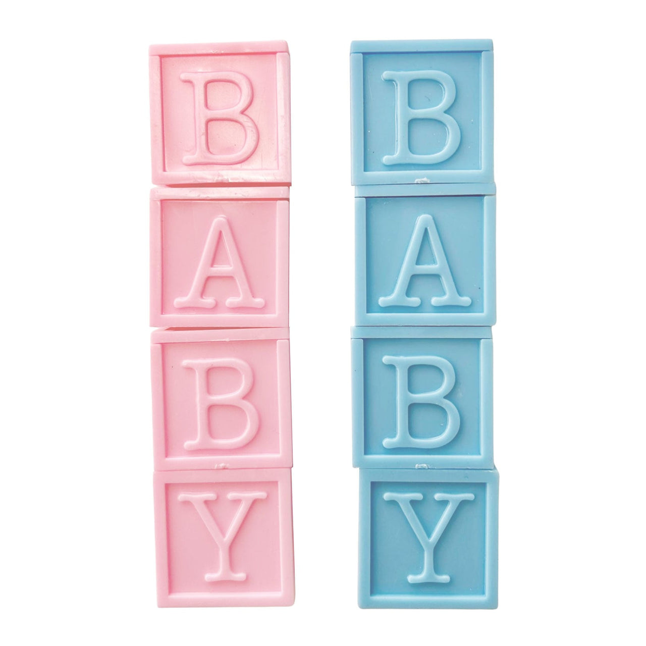 4 Pcs. 1” Playing Blocks - Pink Blue (24 Packs)