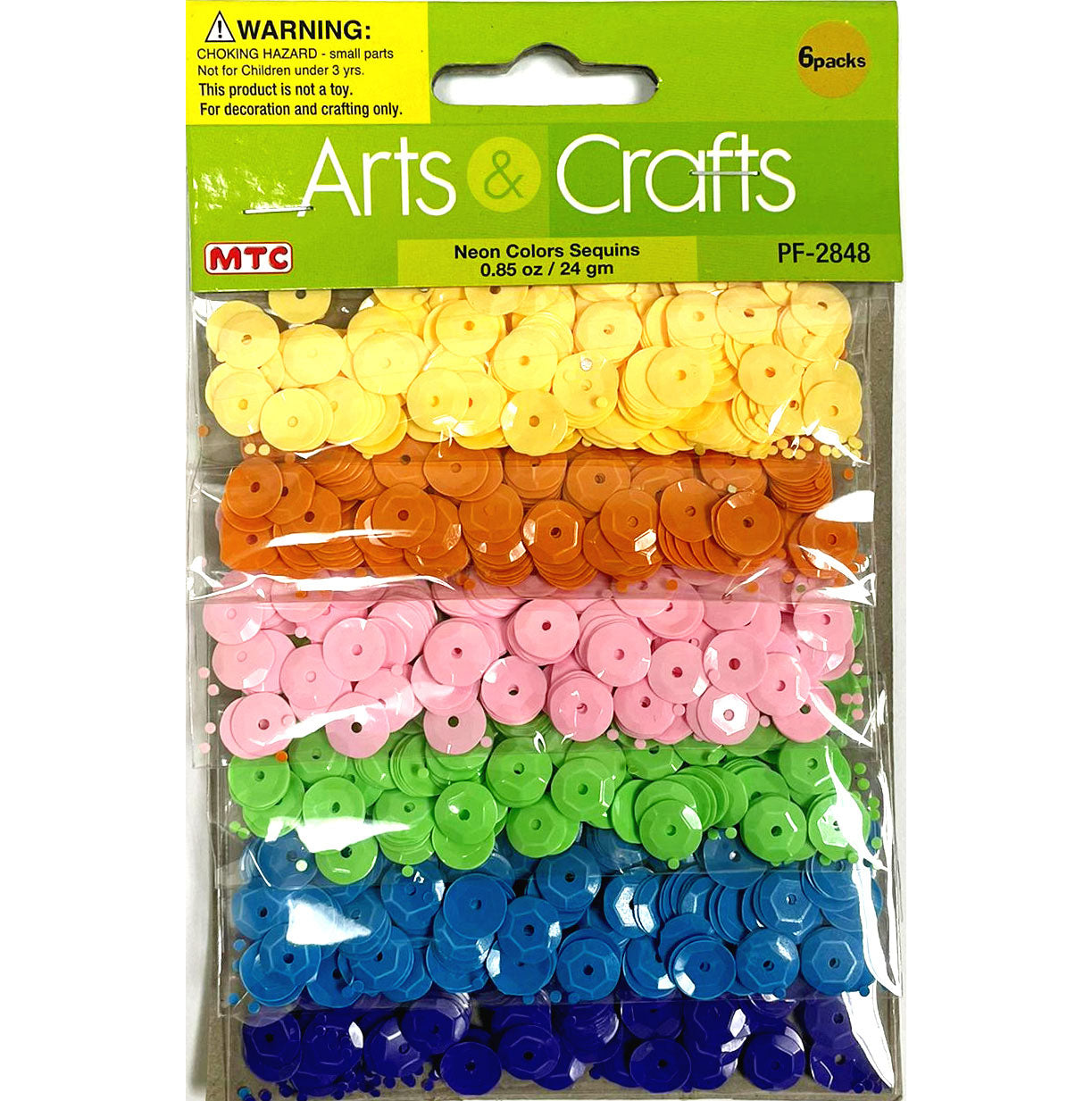 0.85 Oz. Sequins - Pastel Colors (24 Packs)