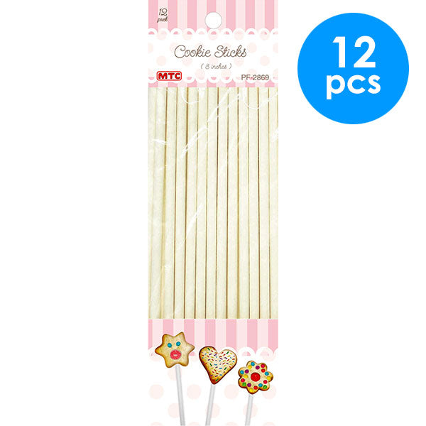 12 Pcs. 8"x5.5 mm Cookie Sticks (24 Packs)