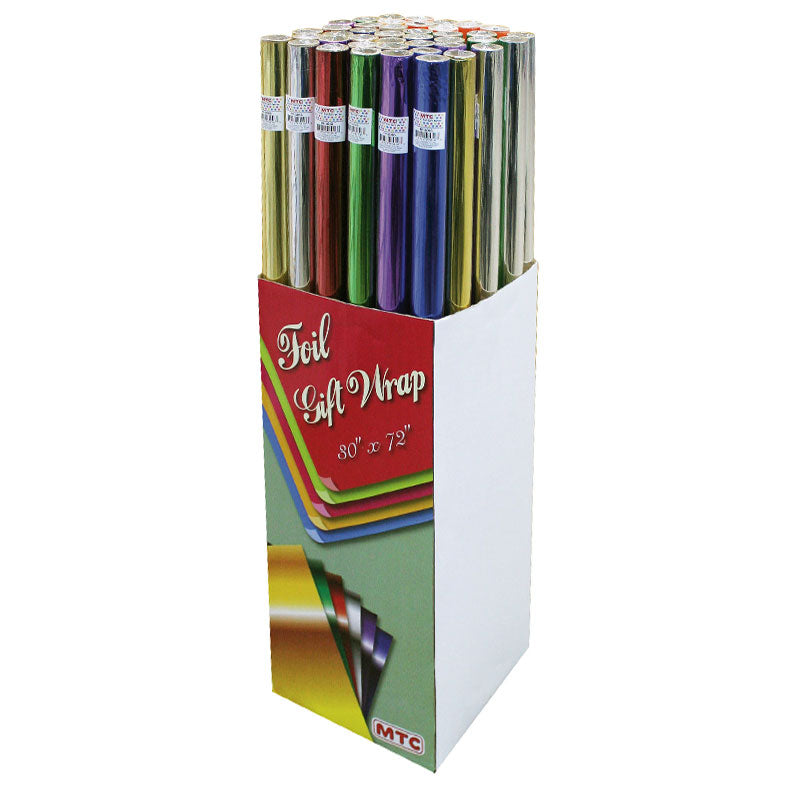 30"x72" Foil Wrapping Roll (Assorted) (72 Rolls)
