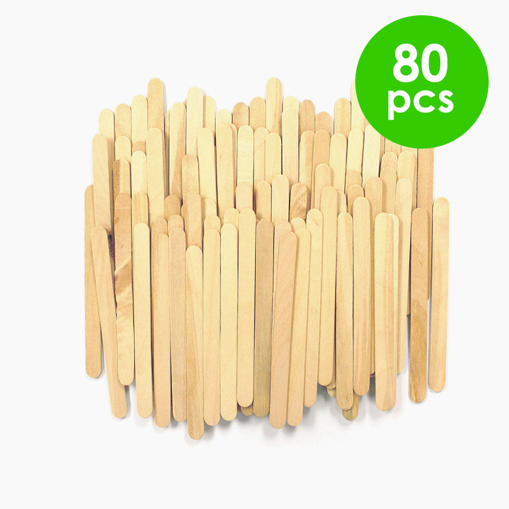 80 Pcs. 4.5" X 0.5" Wood Craft Sticks - Natural (24 Packs)