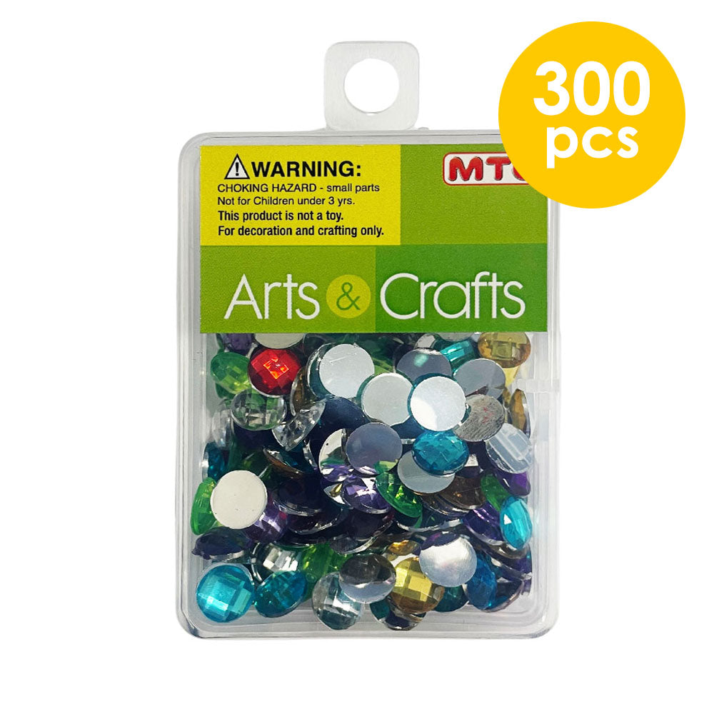 300 Pcs. 8 mm Rhinestones - Assorted (24 Packs)