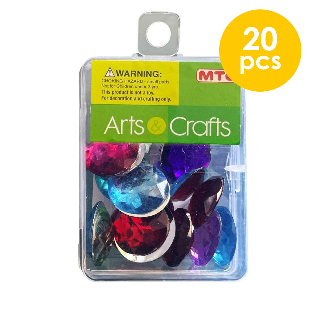 20 Pcs. 20 mm Rhinestones - Assorted (24 Packs)