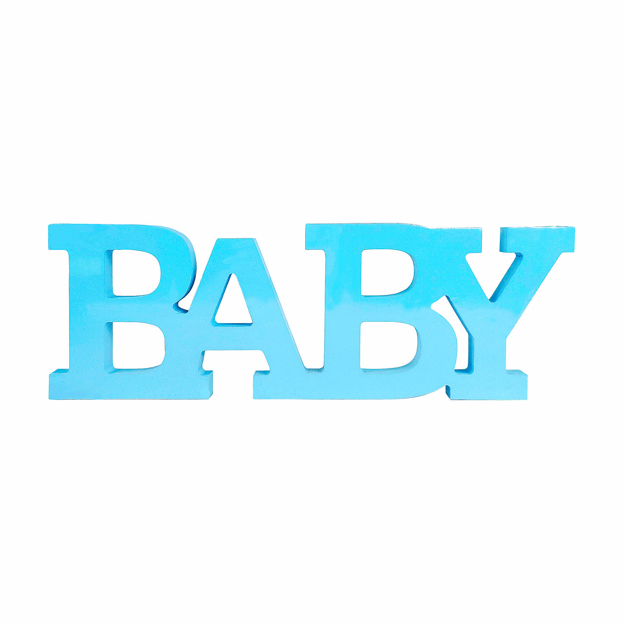 14" Wood Baby - Blue (12 Packs)