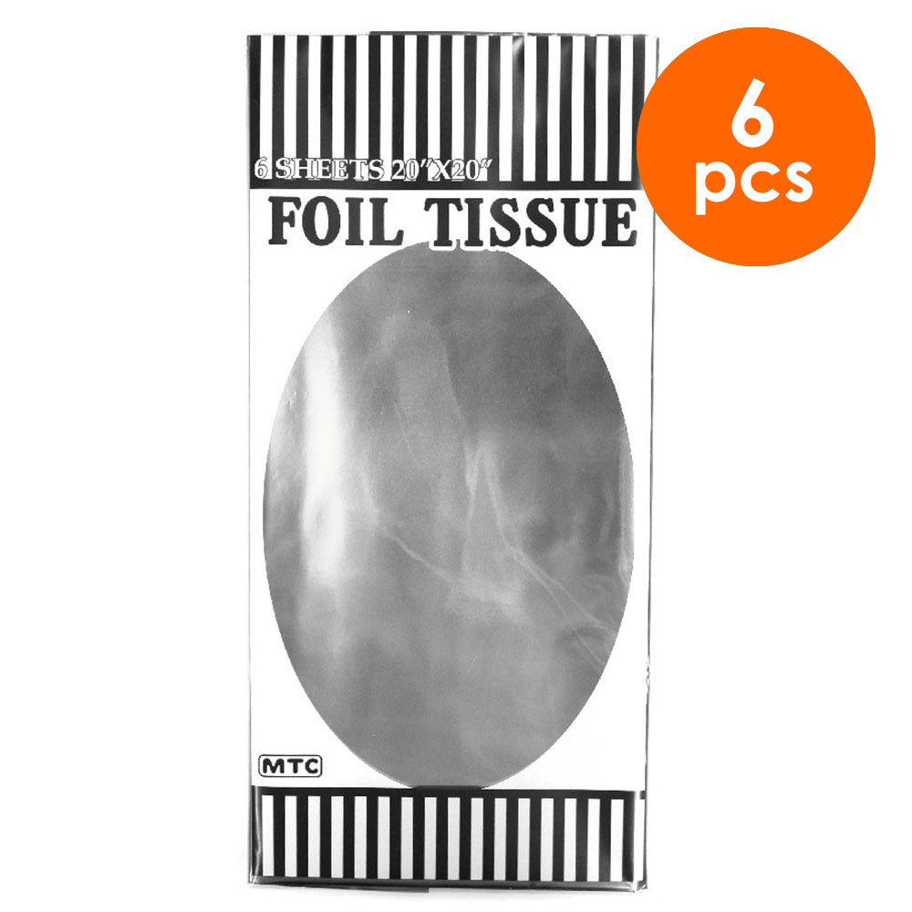 6  Pcs. 20"x20" Foil Wrapping Sheets - Silver (24 Packs)