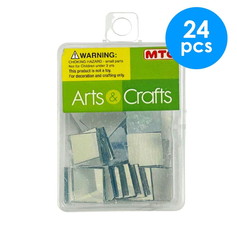 24 Pcs. 1.5x1.5 cm Mirrors (24 Packs)