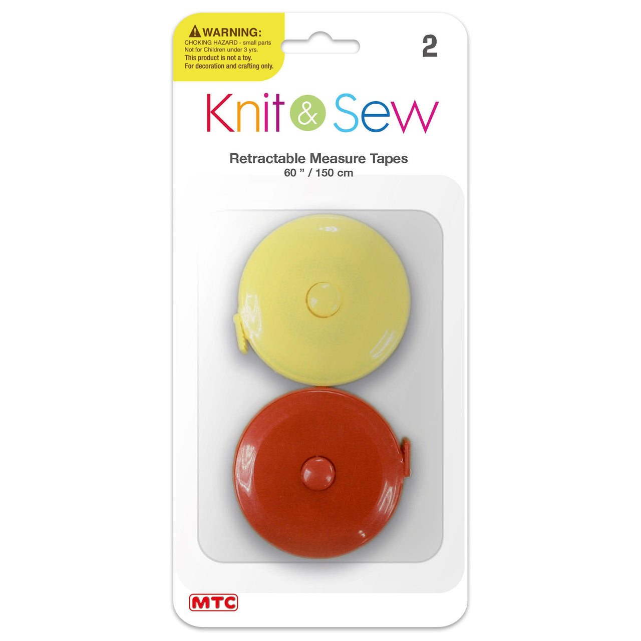 2 Pcs. 150 cm Retractable Measure Tape (24 Packs)