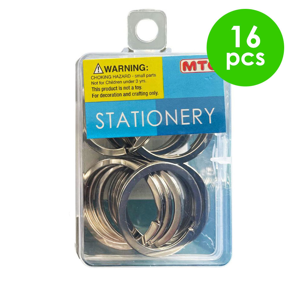 16 Pcs. 3.2 Cm Split Key Rings (24 Packs)
