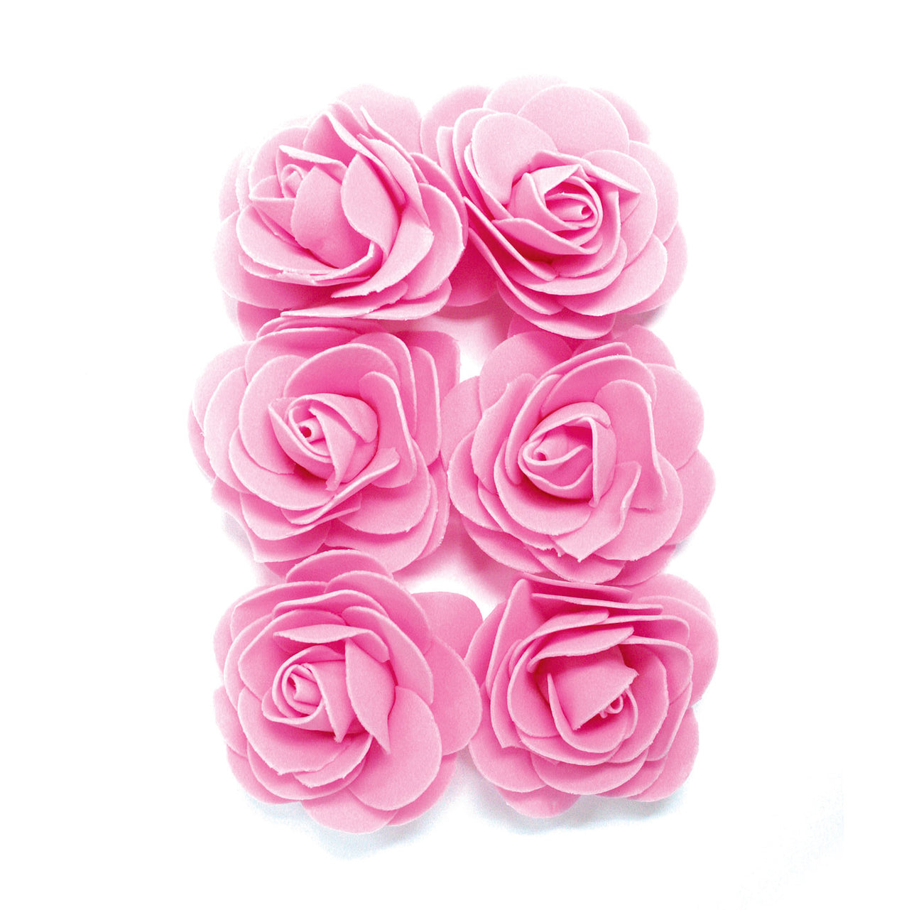 6 Pcs. 5 Cm Foam Roses-Pink (24 Packs)