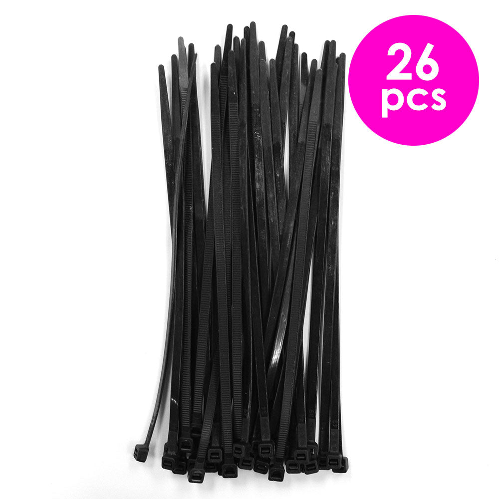 26 Pcs. 20 cm Cable Ties - Black (24 Packs)