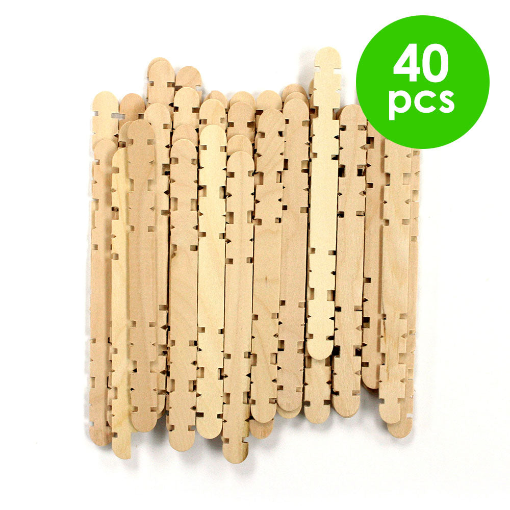 40 Pcs. 4.5"X0.5" Skill Sticks - Natural (24 Packs)