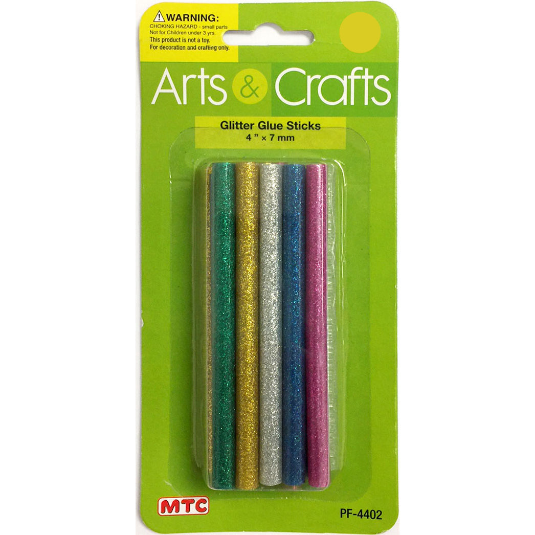 12 Pcs. 4"x7 mm Glitter Glue Sticks (24 Packs)