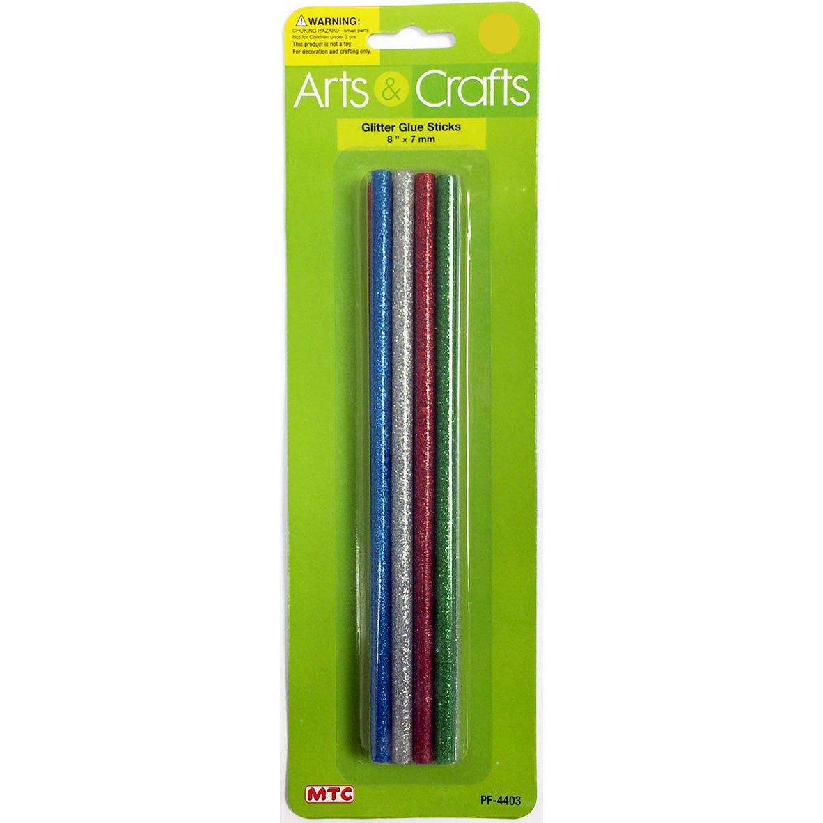8 Pcs. 8"x7 mm Glitter Glue Sticks (24 Packs)
