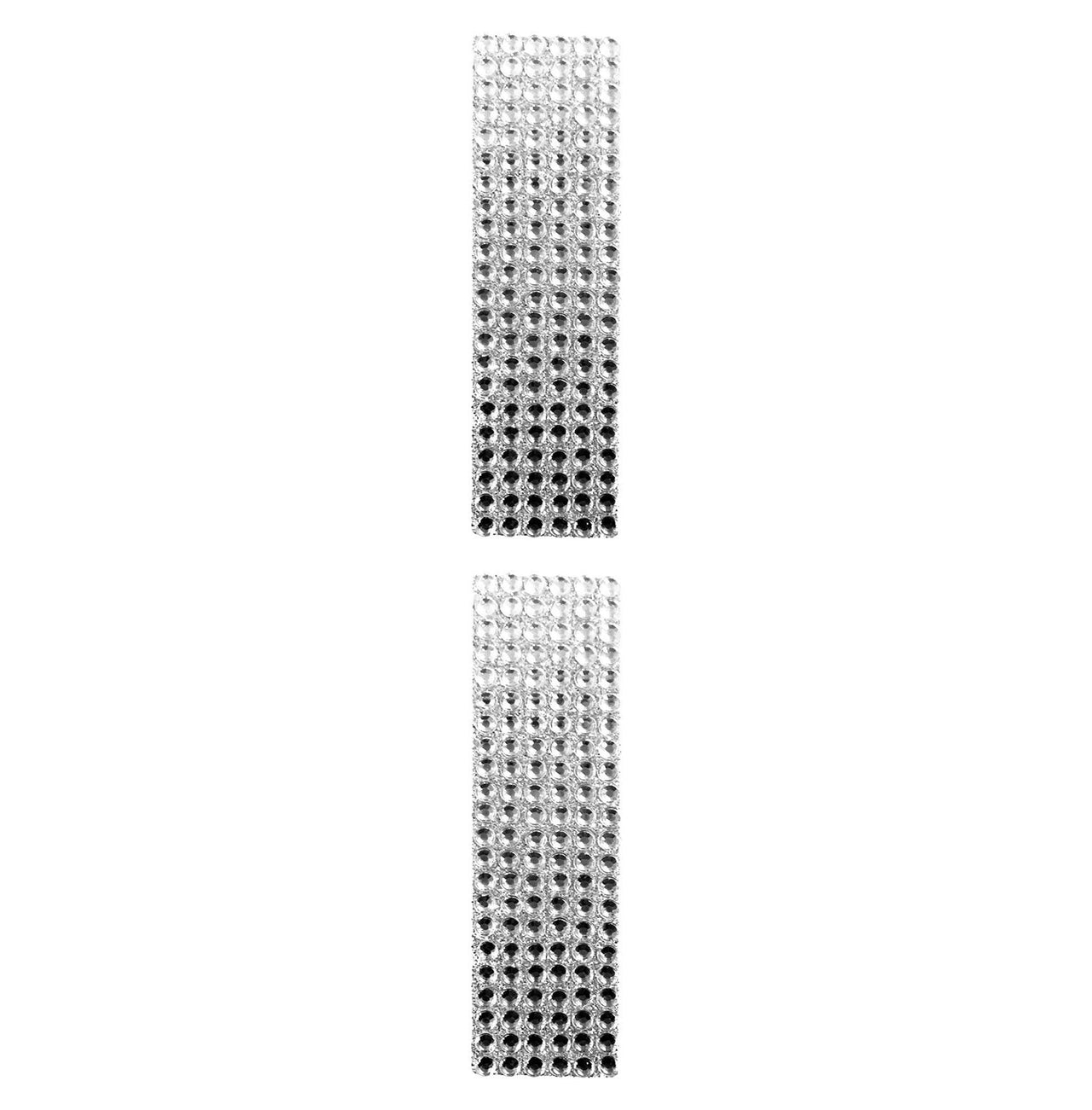 2 Pcs. 4" Rhinestone Stickers - I Silver (24 Packs)