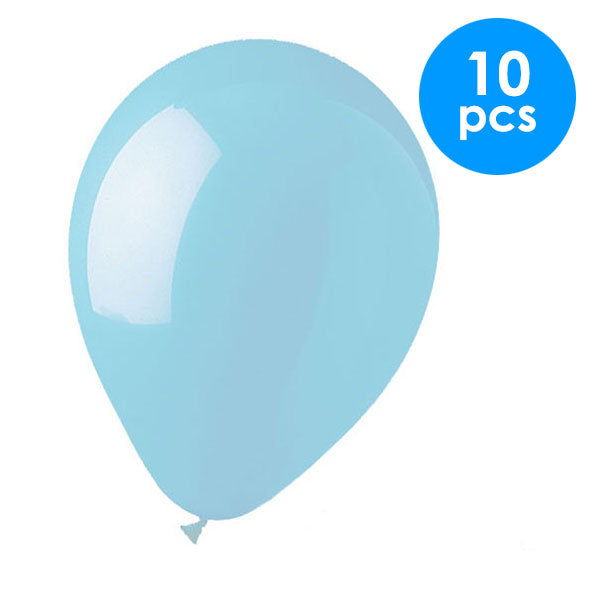 10 Pcs. 12" Balloons - Light Blue (24 Packs)