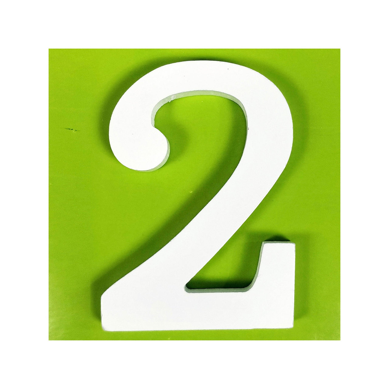 11 cm White Wood Shape - #2 (24 Packs)