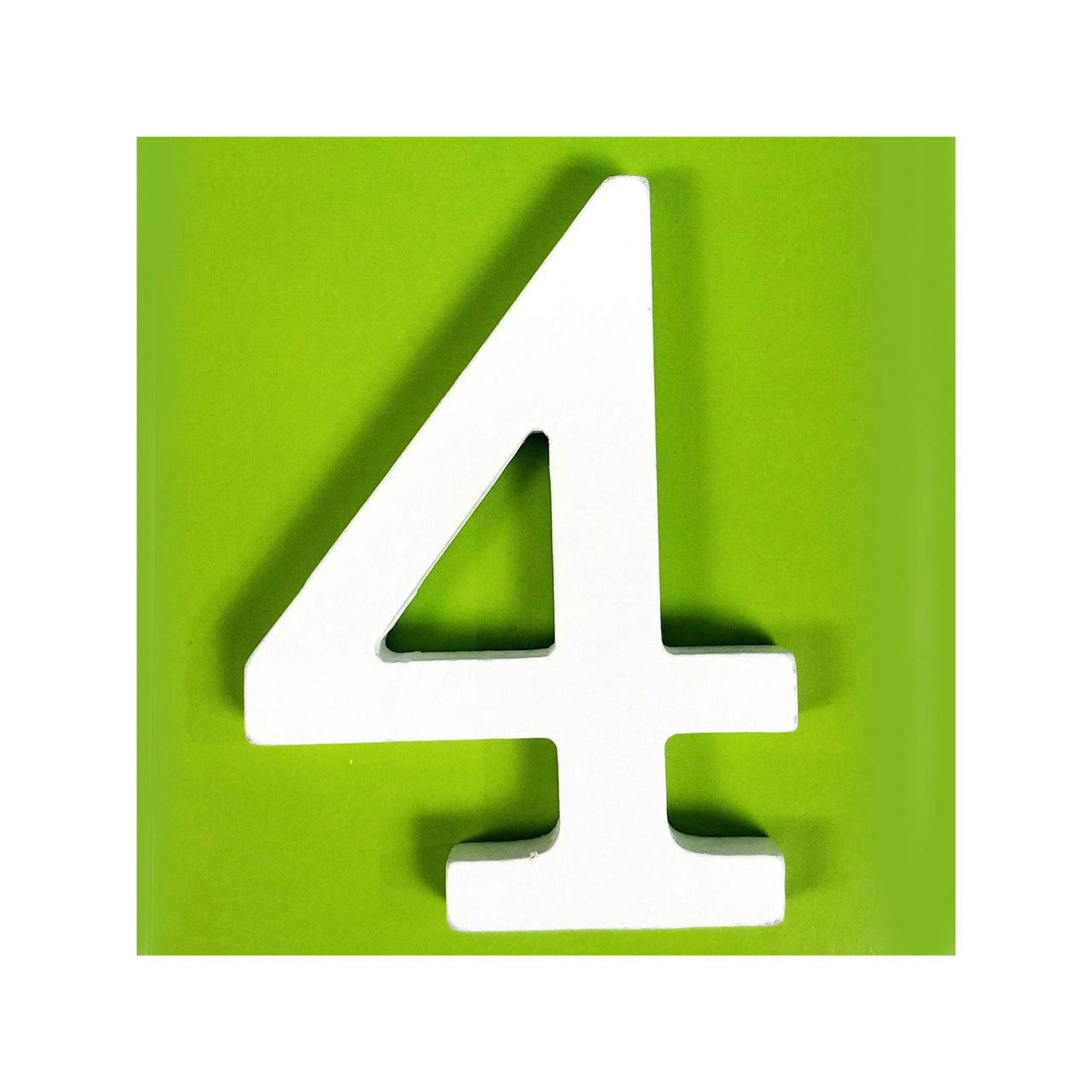 11 cm White Wood Shape - #4 (24 Packs)