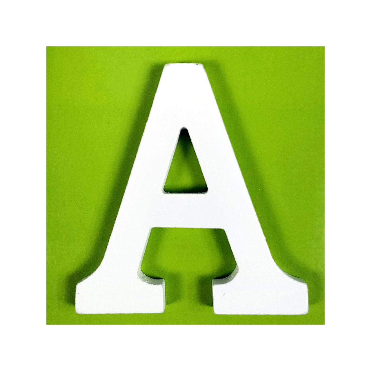 11 cm White Wood Shape - A (24 Packs)