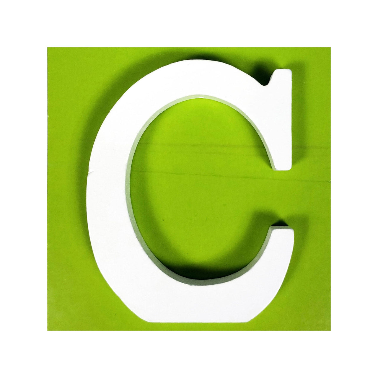 11 cm White Wood Shape - C (24 Packs)