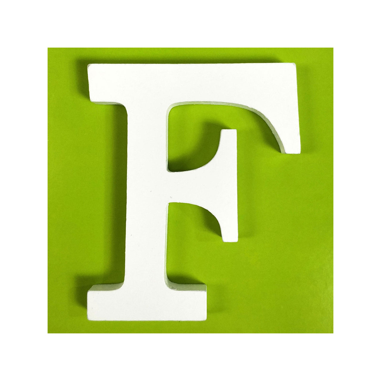 11 cm White Wood Shape - F (24 Packs)