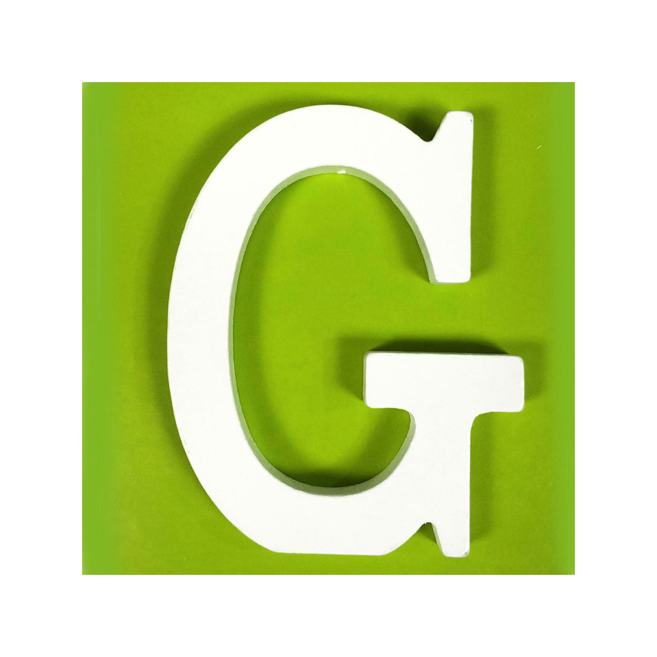 11 cm White Wood Shape - G (24 Packs)