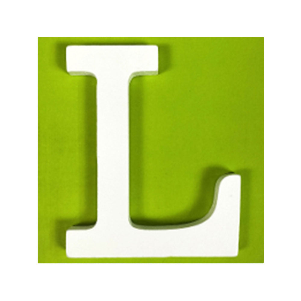 11 cm White Wood Shape - L (24 Packs)