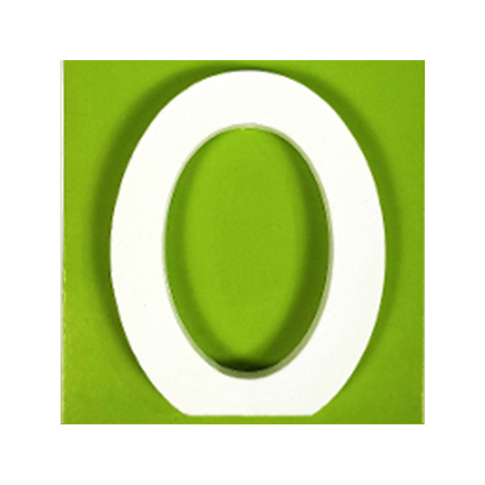 11 cm White Wood Shape - O (24 Packs)