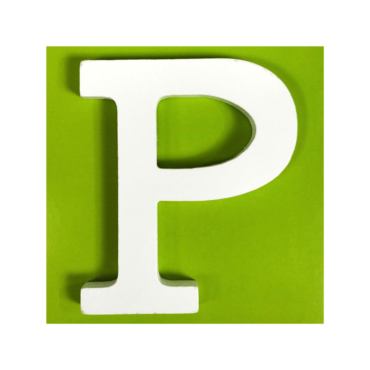 11 cm White Wood Shape - P (24 Packs)