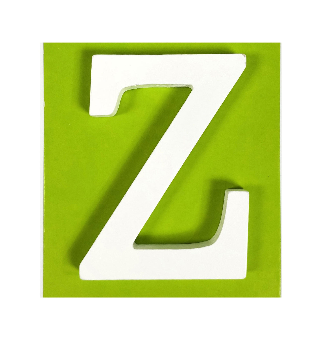 11 cm White Wood Shape - Z (24 Packs)