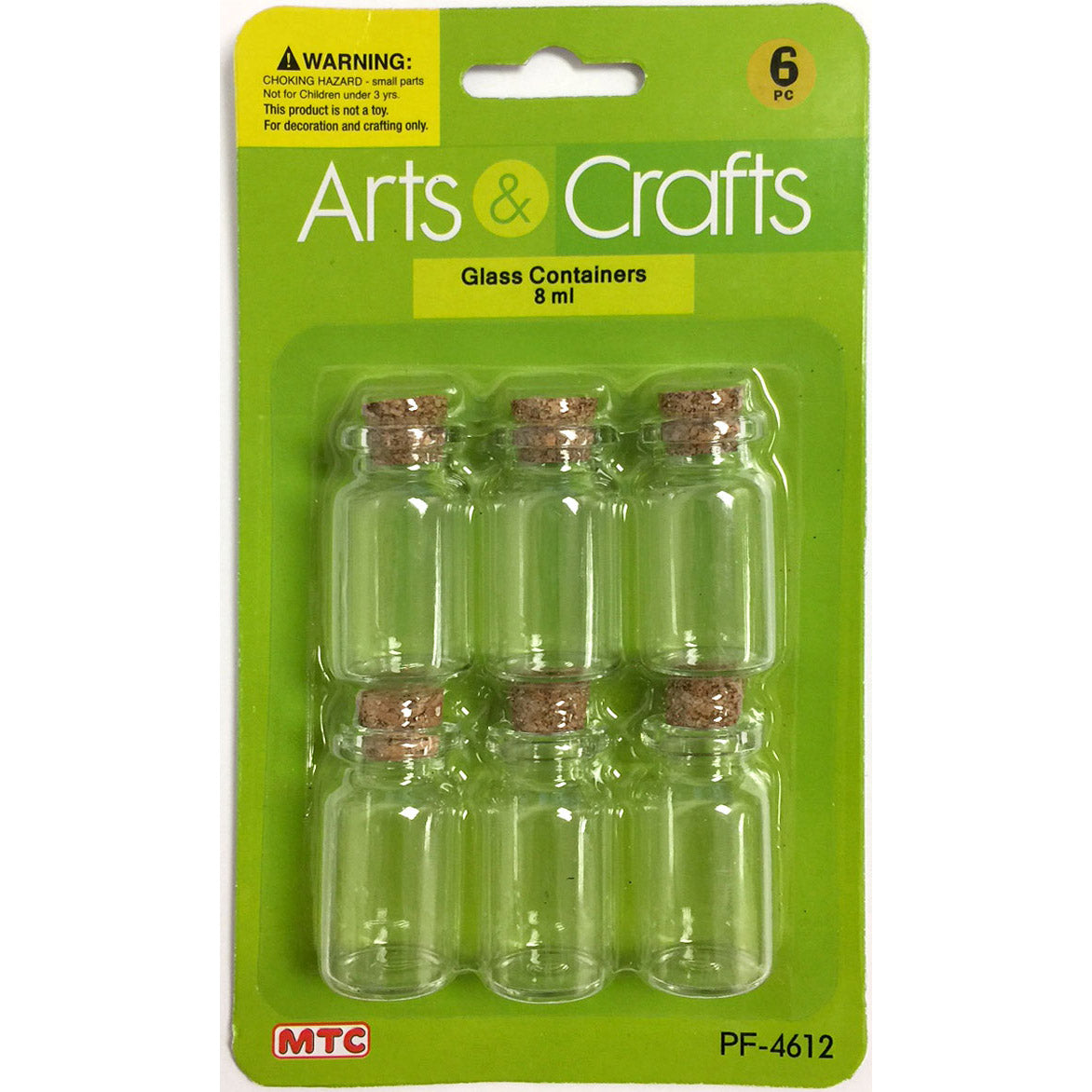 6Pc 8 Ml Glass Bottles (24 Packs)