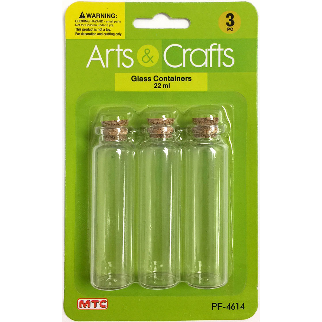 3Pc 22 Ml Glass Bottles (24 Packs)