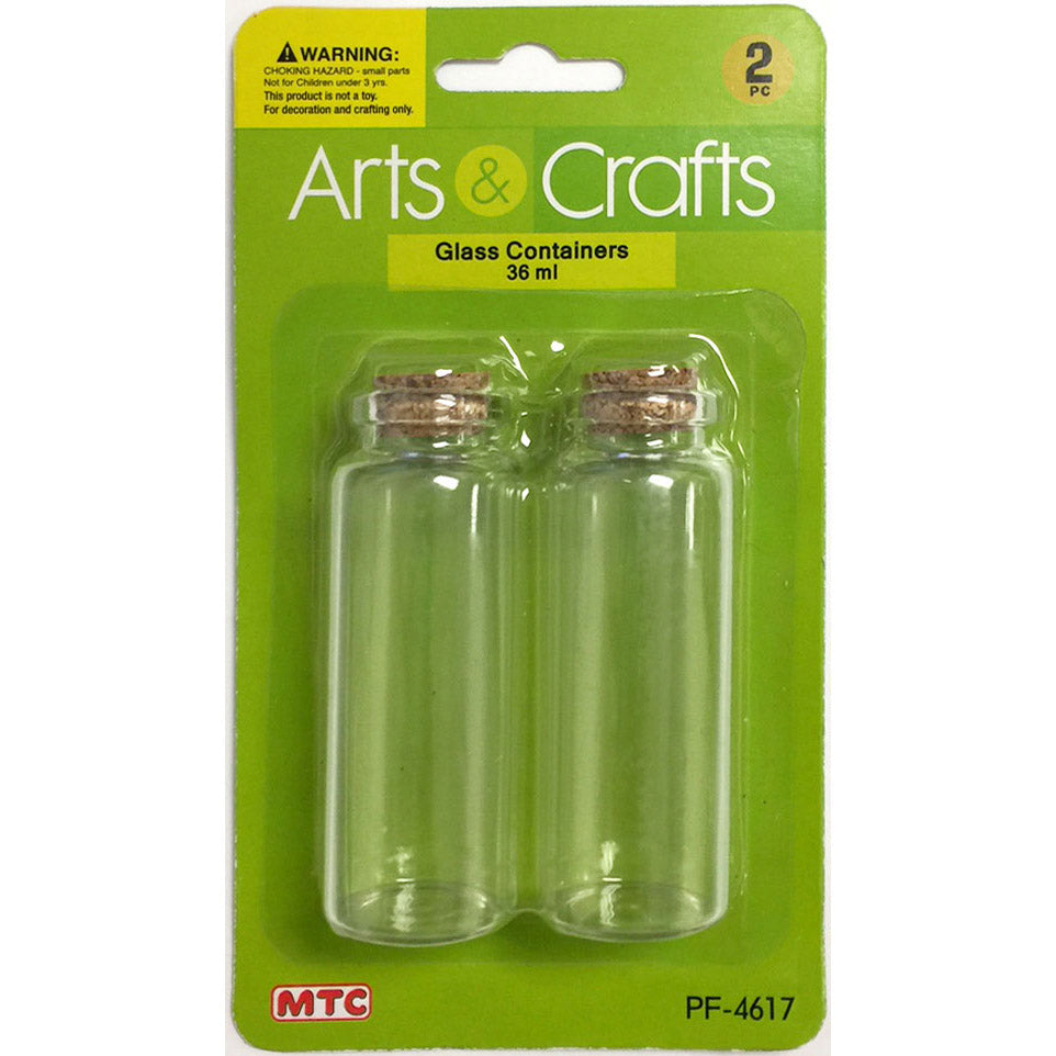 2Pc 36 Ml Glass Bottles (24 Packs)