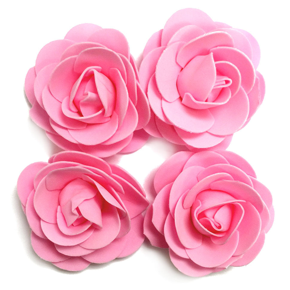 4 Pcs. 8 Cm Foam Roses-Pink (24 Packs)