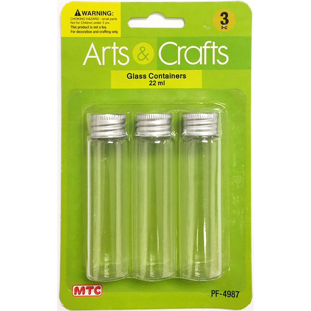 3Pc 22Ml Glass Bottles (24 Packs)