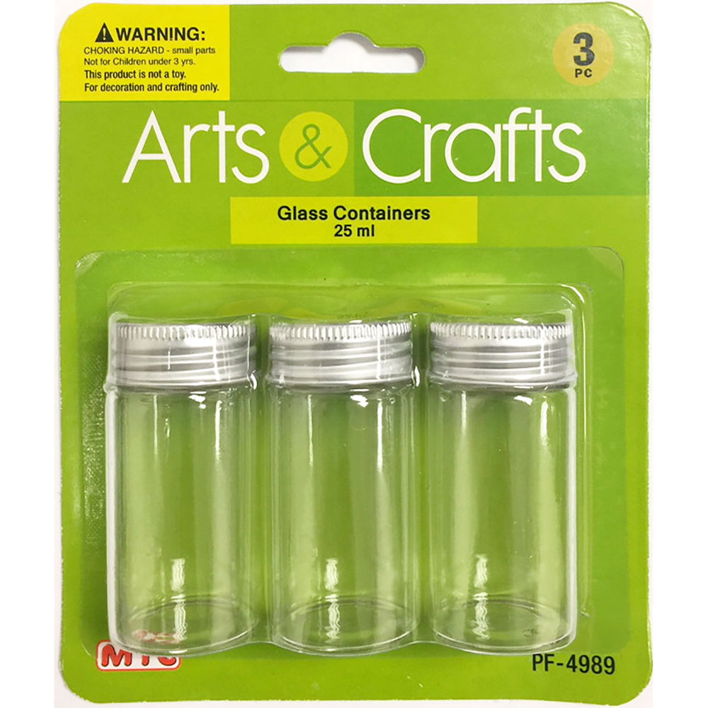 3Pc 25Ml Glass Bottles (24 Packs)