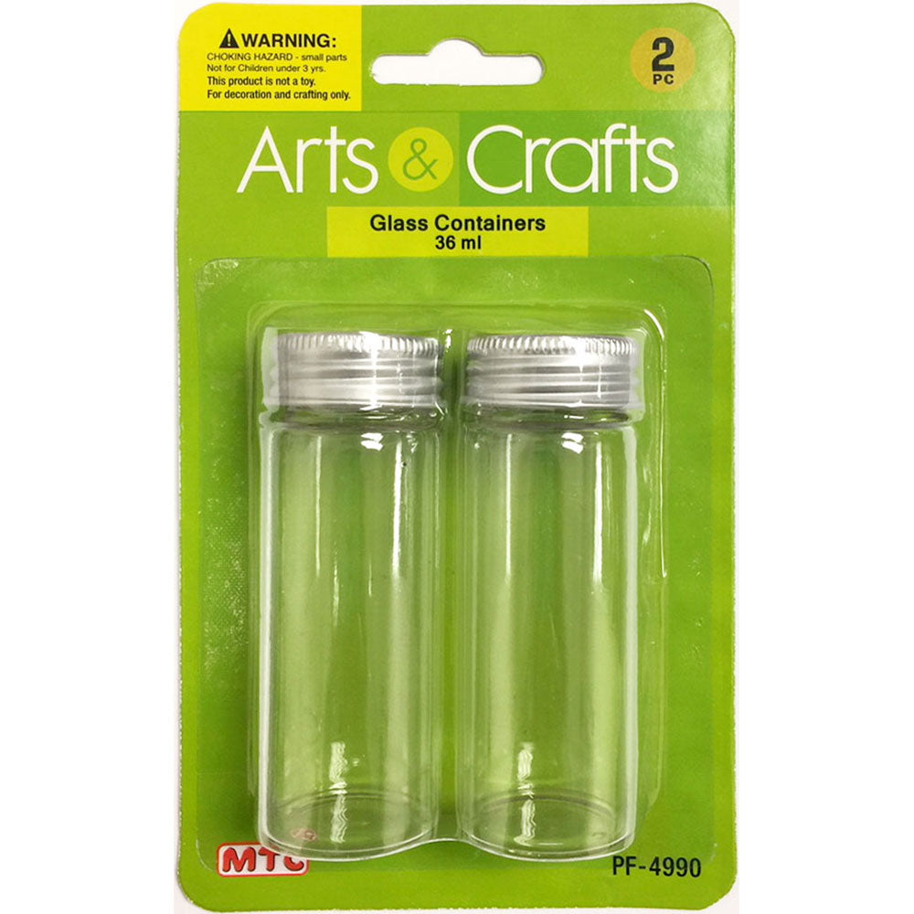 2Pc 36Ml Glass Bottles (24 Packs)