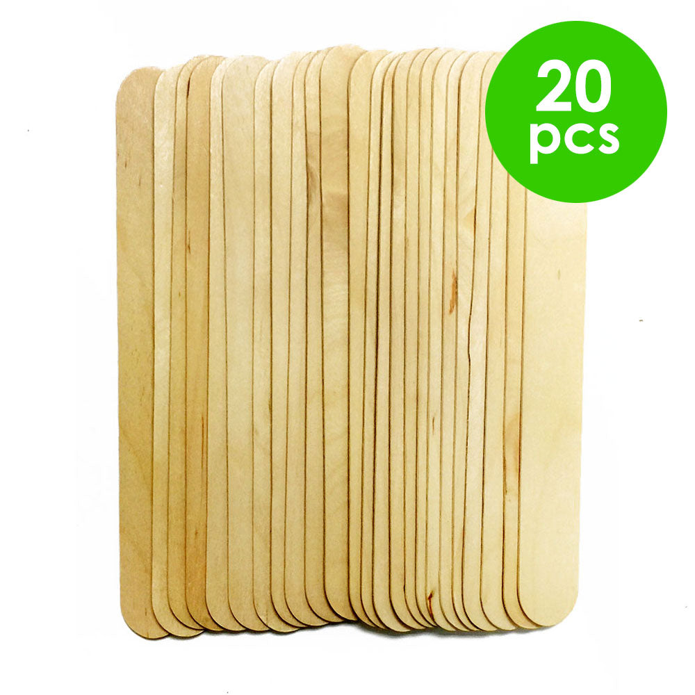 20 Pcs. 8"X1" Wood Stick - Natural (24 Packs)