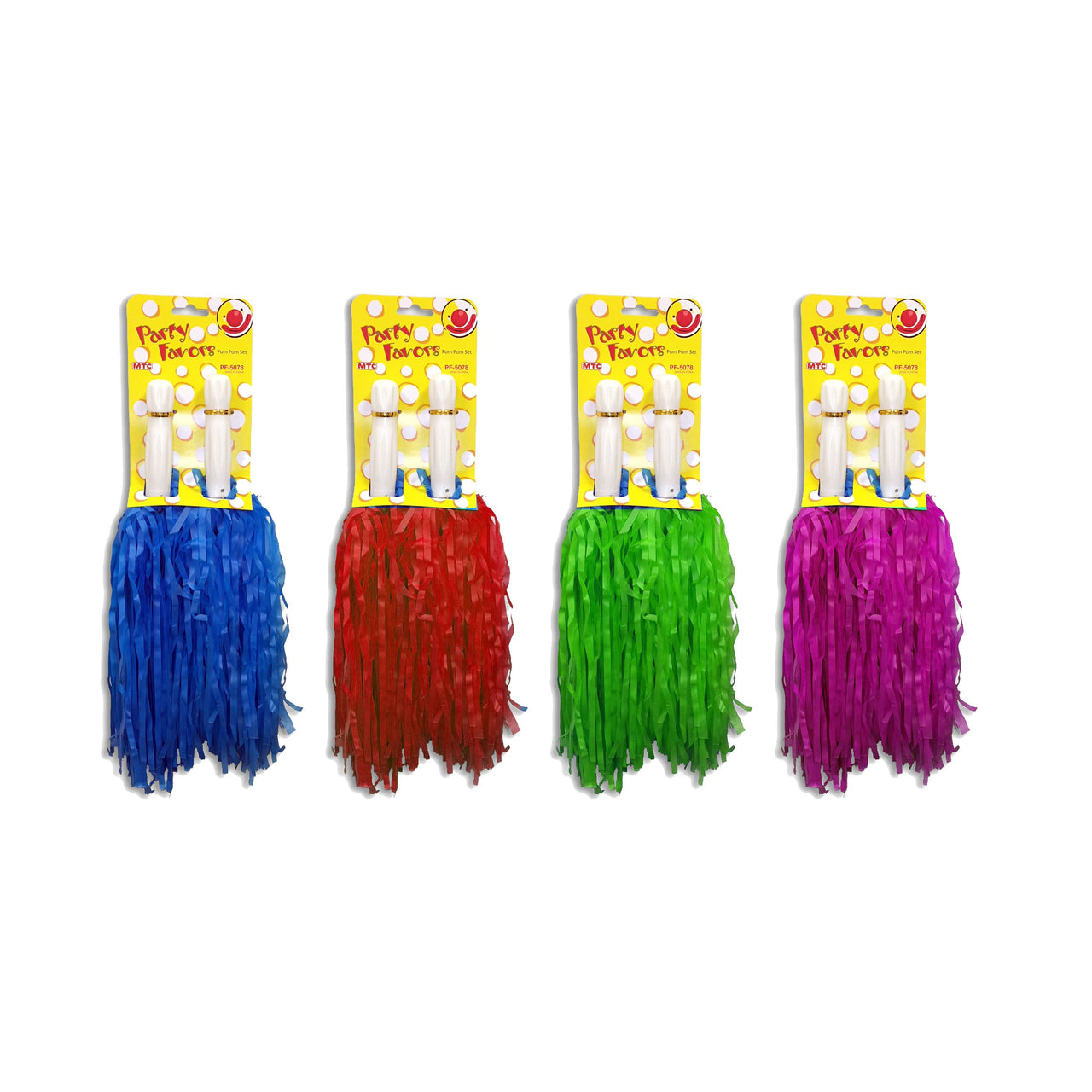 2 Pcs. 8" Pom Pom Set  - Assorted (24 Packs)