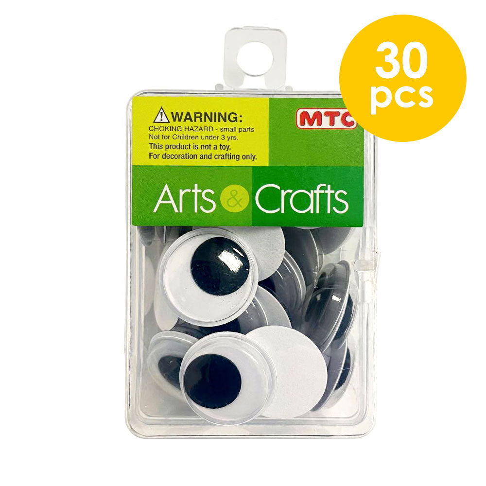 30 Pcs. 2 cm Self Adhesive Wiggle Eyes (24 Packs)